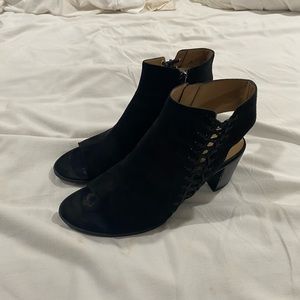 Black Franco Sarto Gladiator block heeled sandals